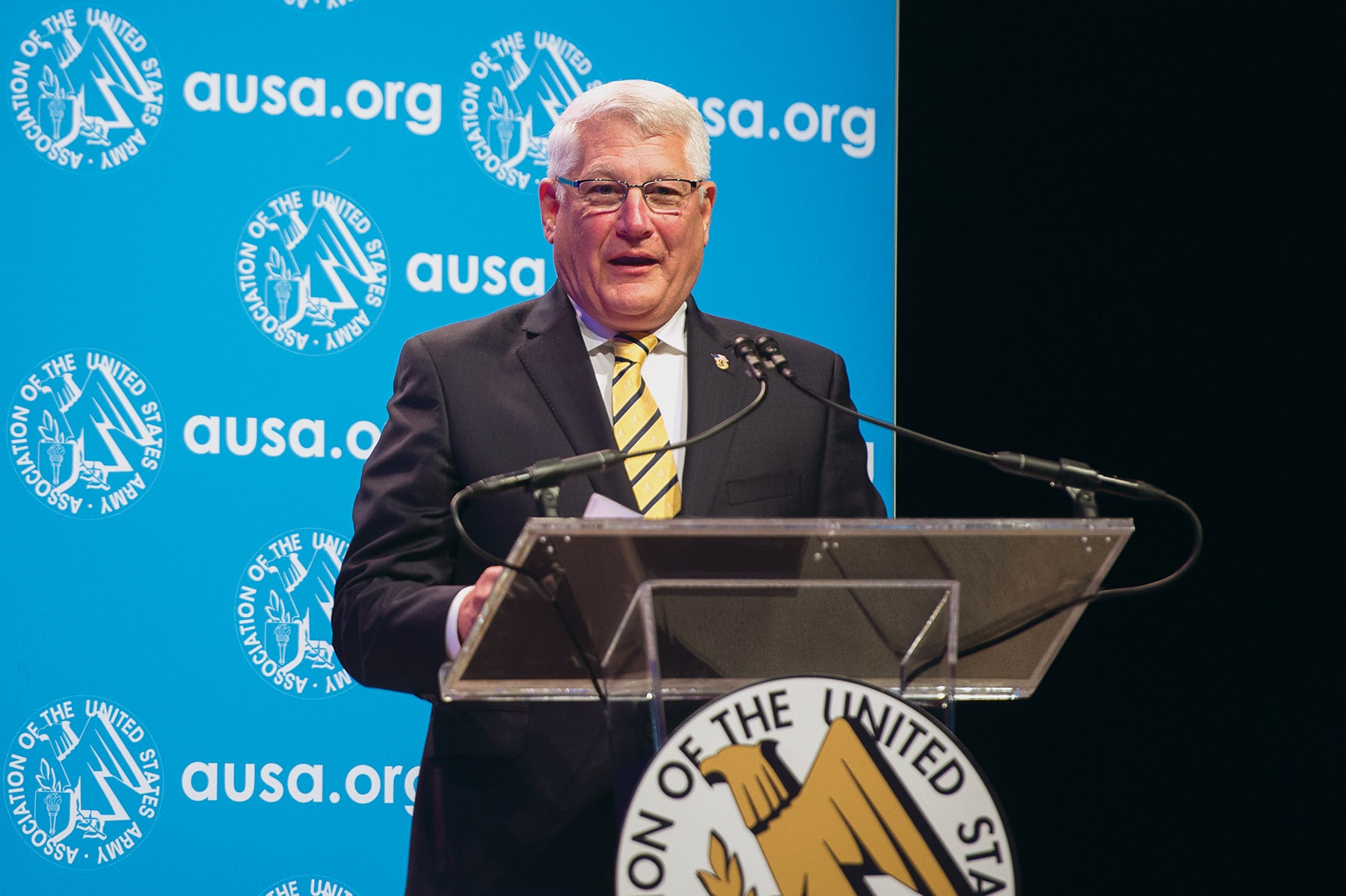 Retired Gen. Ham, then-president and CEO of the Association of the U.S. Army, in 2019. (Credit: AUSA)