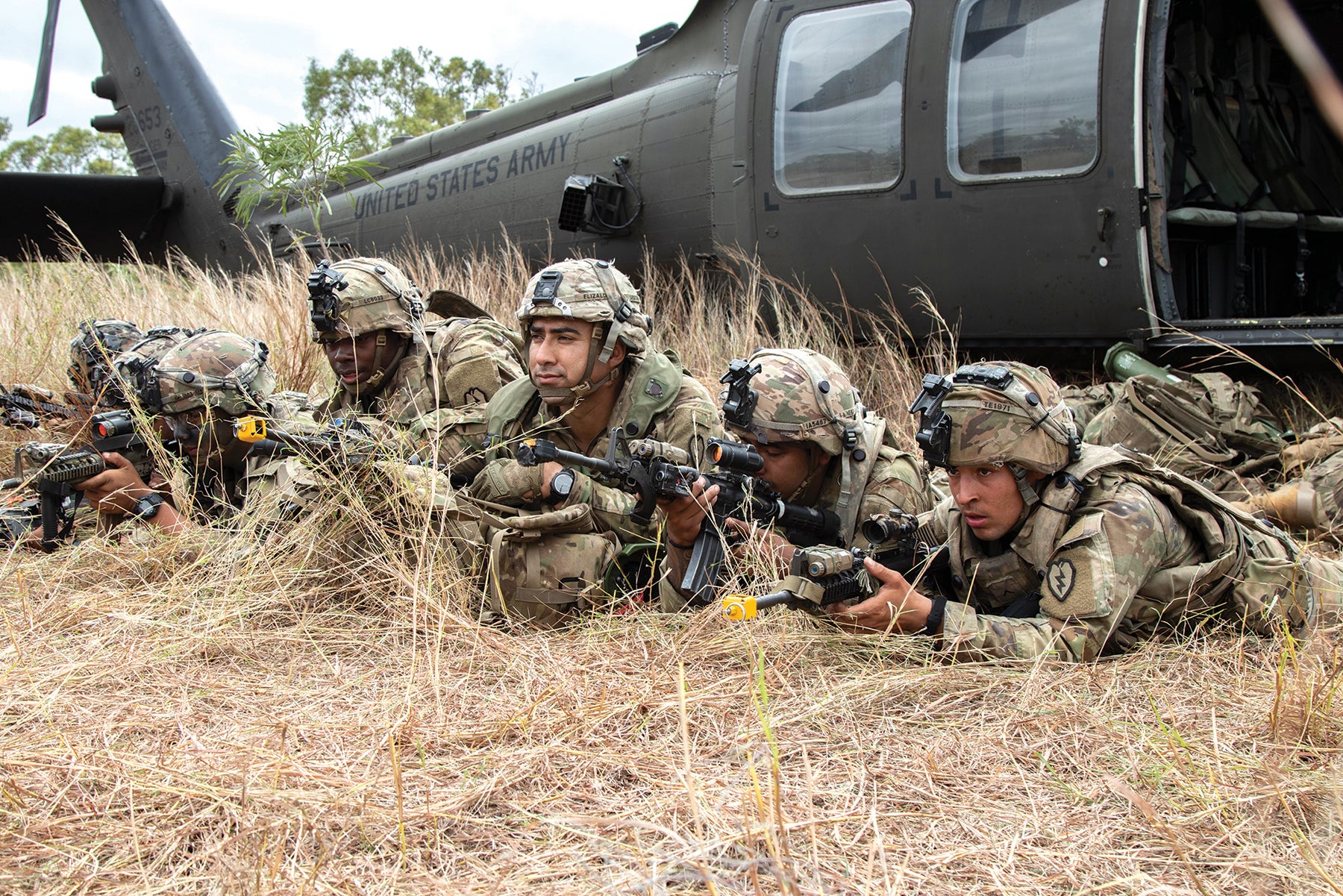 Soldiers with the 25th Infantry Division train in Queensland, Australia, during Talisman Sabre. (Credit: U.S. Army/Spc. Richard Carlisi)