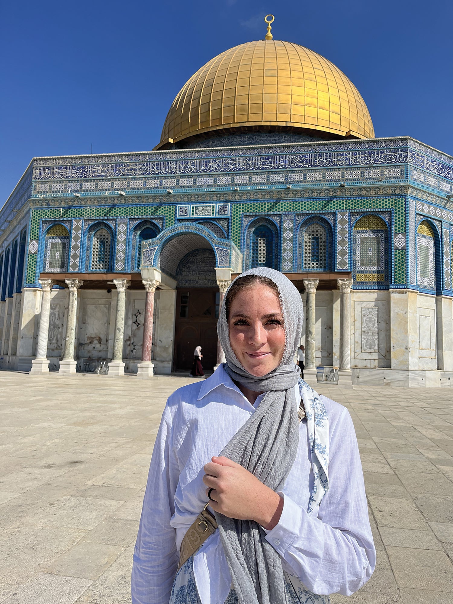 Flom at Temple Mount, also known as the Haram al-Sharif, in the Old City of Jerusalem. (Credit: Courtesy photo)