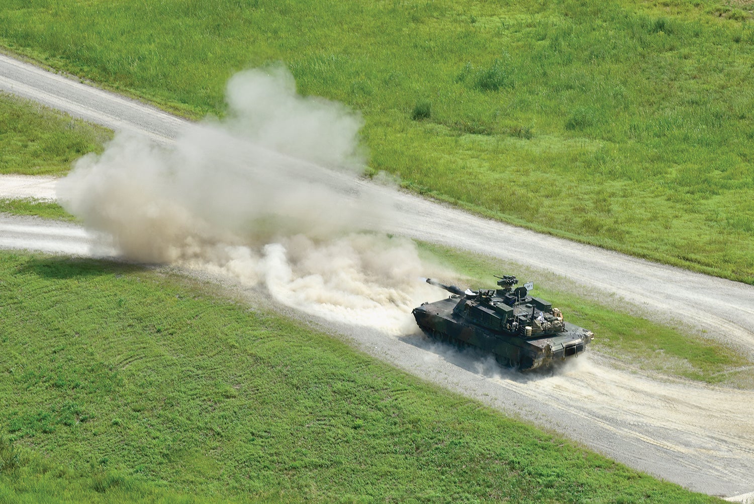 Soldiers from the 1st Armored Division conduct tank gunnery at Rodriguez Live Fire Complex, South Korea. (Credit: U.S. Army/Gen. Rajagau Tuan Lante)