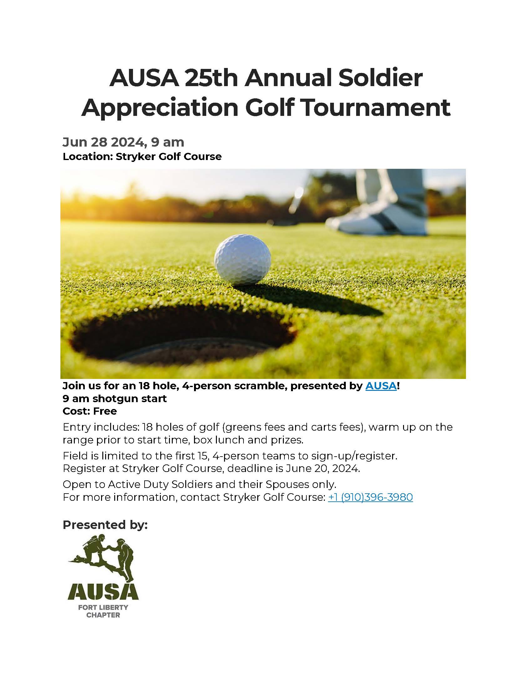 25th Annual Soldier Appreciation Golf Tournament