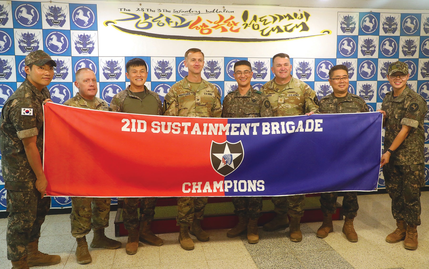 U.S. Army and Republic of Korea Army soldiers pose for a photo after completing a first-of-its-kind combined mortuary affairs unit recovery team field training exercise. (Credit: U.S. Army/1st Lt. Alexander Yang)