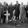 The American Battle Monuments Commission’s first members, including Chairman retired Gen. John Pershing, third from left, visit the Oise-Aisne American Cemetery, France, circa 1924. (Credit: American Battle Monuments Commission)